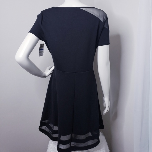 Bar III Black Mesh Dress - Picture 3 of 4